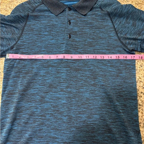 Lululemon Men Small - Short Sleeve Polo Heathered blue - Picture 4 of 6